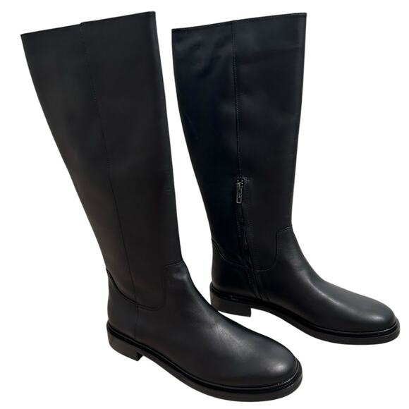 MADEWELL The‎ Drumgold Leather Tall Boot True Black-Size 10 - Picture 3 of 10